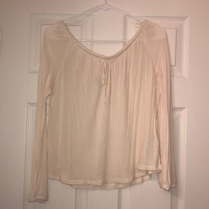 Off the Shoulder Flowy Long Sleeve